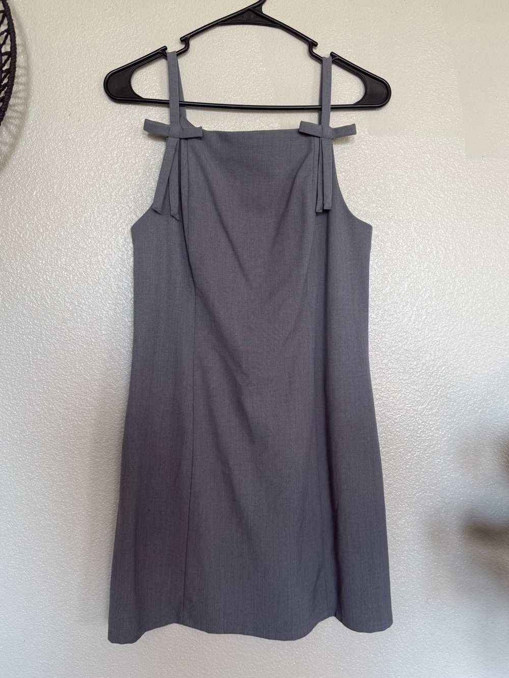 Wild Fable Blue Gray Tie-Shoulder Mini Dress